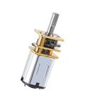 Two Pack DC 6V 100RPM N20 Micro Gear Motor With 3mm Shaft Full Metal Gearbox 1 To 1000 Reduction Dope Little Motors