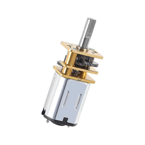 Two Pack DC 6V 100RPM N20 Micro Gear Motor With 3mm Shaft Full Metal Gearbox 1 To 1000 Reduction Dope Little Motors