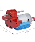 Beefed Up Alloy Gearbox With 380 Brushed Motor Upgrade For 1/12 MN-D90 FJ-45 RC Cars Speed Change Replacement Red Durable Aluminum Housing