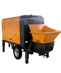 Beast Mode Portable Concrete Mixer Pump Integrated Cement Blending Unit Heavy Duty Build with yellow hopper for fast pours.