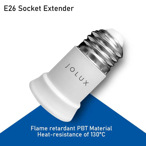 Bulb Socket Extender Four Pack E26 To E26 Lamp Socket Extension Medium Screw Base Adapter by JOLUX