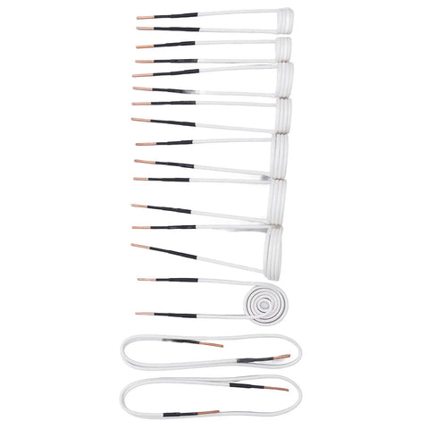 No Sweat Flexible Induction Heater Coil Kit including 10 sturdy brass rings and flexible coils for automotive rust removal.