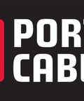 Porter Cable logo on black background, featuring red and white design, representing power tool brand identity.