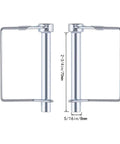 Heavy Duty Carbon Steel 5/16 By 2-3/4 Inch Trailer Hitch Pin 10 Pack Zinc Plated Rust Resistant Locking Pins side view