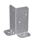 RPBZ ZMAX Galvanized Retrofit Post Base For Double 2x4 Posts Pack Of 12, steel bracket for braced carports and outdoor structures