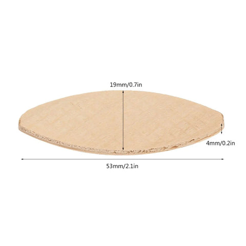 Solid Wood Biscuits For Strong Joints, Minimal Shrinkage, Tough As Nails Bonding With Glue, 53x19x4mm beech wood biscuit