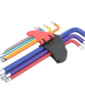 Get Your Car Running Smooth With This 9pc Flat End Hex Key Set Built From Tough Chrome Vanadium Steel. These Deep Screw Socket Wrenches Are Hard As Nails At Hrc56 And Ready To Crush Any Heavy Duty Maintenance Job You Throw At Them Without Breaking Or. 9pc colored CRV hex key set with holder