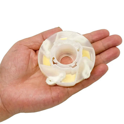 Washer Short Cam Agitator Repair Kit 285809 Replacement Part For Top Load Washers, white plastic cam in hand