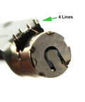 Close-up of 3V To 5V Precision Screw Slide Linear Actuator end showing 4-wire connections for linear motion motor