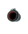 Top view of 1 Inch ID High Temp 4 Ply Reinforced Silicone Hose Cap With Stainless Steel Clamp For Turbo Bypass Valve Vacuum Throttle Body Water Port Heater Core Leak Repair.