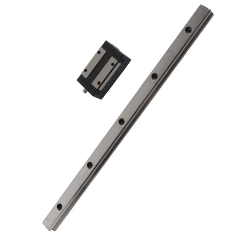 Slick And Fast Linear Guide Rail And Slider Kit With Ball Bearing Steel Block For Ultra-Precise Motion, P-Grade Linear Motion System For 3D Printers, CNC Machines, And Automation Equipment (300mm) steel rail and slider