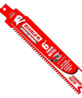 Steel Demon Carbide Teeth Reciprocating Saw Blades for Thick Metal, Extreme Metal Cutting Power, 6 inch, single blade frontal view