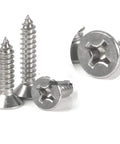304 Stainless Steel Self Tapping Screws Set M2 To M6 Countersunk Head for wood and metal projects, mix of sizes and lengths