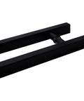 Beefy Black Stainless Steel Door Hardware Set With Square Tube Handle For Glass And Wood Doors Including Push Pull Sliding And Barn Doors