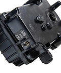 Close-up of black 24-volt valve actuator control for pools and spas