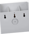 Heavy Duty Wall Mounted Card Holder Rack Boasting Top Notch Slot Layout For Offices And Warehouses Straight Up Time Card Organizer, grey plastic design.