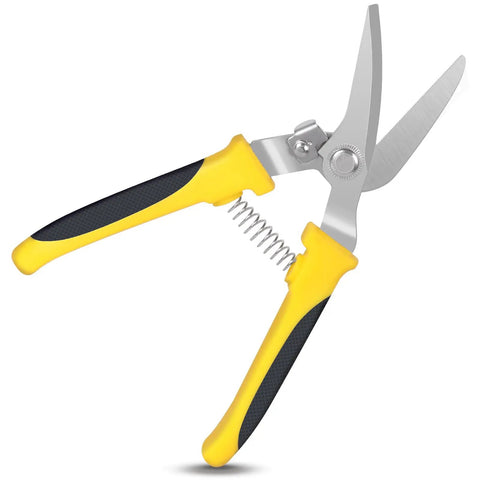 Heavy Duty Tin Snips For Cutting Metal Sheet 8 Inch Straight Cut Aviation Tin Snips With Sharp Stainless Steel Blades Pro Grade