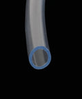 Close-up of Clear 8mm x 6mm Flexible PVC Hose, 2M Length, Pneumatic Air Line Tubing, Oil and Abrasion Resistant