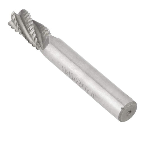 4-flute HSS end mill, 10 mm dia, 75 mm length, for metal, wood, plastic engraving and precision milling