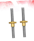 2 Pack Lead Screws With Nuts For Motors Stainless Steel Threaded Rods For 3D Printers CNC Machines And Equipment No Hassle Install