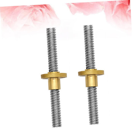 2 Pack Lead Screws With Nuts For Motors Stainless Steel Threaded Rods For 3D Printers CNC Machines And Equipment No Hassle Install
