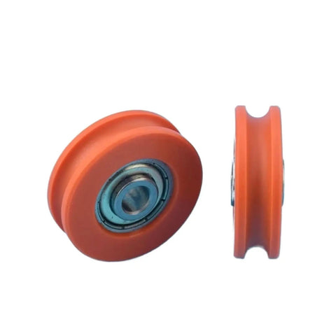Rock Solid V Groove Wheel Sliding Gate Caster Featuring Hella Durable Nylon Coated U Track Roller with precision ball bearing design.