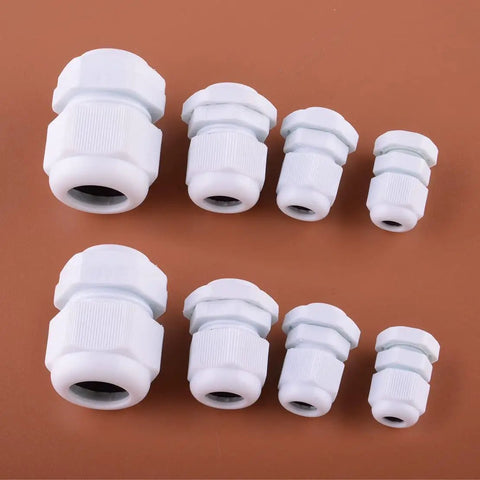 Pro Grade Heavy Duty Strain Relief Cord Grip Lock Nut Set For M12 M16 M20 M25 Cables 40 Piece Kit For Cable Glands