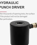 Pro-Grade 10 Ton Hydraulic Hole Punch Cutter Kit For Electric Conduit And Sheet Metal, close-up of punch driver component.