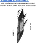 Premium Hella Sleek Side Spoiler Trims For Tesla Cybertruck 2024 Ride dimensions 3.14x7.08x10.07 inches, ABS plastic.