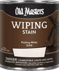 Pickling White Wiping Stain Boasts Killer Coverage And Smooth Results For Interior Wood in half pint can.