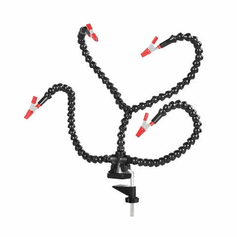 Helping Hands Soldering Tool With Flexible Gooseneck Arms 360 Degree Alligator Clips PCB Vise Table Clamp Solder Stand for repair