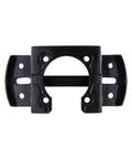 Close-up of Two Pack Ceiling Fan Mounting Brackets, Universal Hanging Brackets for Home Ceiling Fans, Durable Black Iron Construction, Cathedral Canopy Compatible