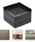8 Piece Non Slip Furniture Pads Thick Rubber Feet Protectors Anti Skid Floor Grippers shown with furniture examples