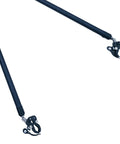 Lightweight Aluminum Bike Trailer Connector Hitch For Easy Attachment And Camping Gear Hauling close-up of dual clamps