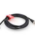 M12 4-Pin A-Coded Aviation Connector Cable For Sensor And Actuator Devices coiled with male connector, shielded PVC-C