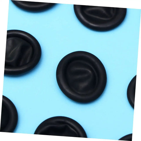 Heavy Duty 1000 Pack Finger Sleeve Protectors Soft Latex Tip Guards in black, suitable for mechanics and factory workers.