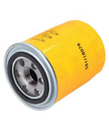 Premium 10 Pack Jcb Transmission And Coolant Filter Assortment High Grade Steel Shell Design, yellow filter view, end with mounting threads.