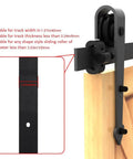 Sliding Barn Door Stopper Rail Stop For Single Or Double Doors, Top Flat Track And Center Or End Install, Adjustable Fit