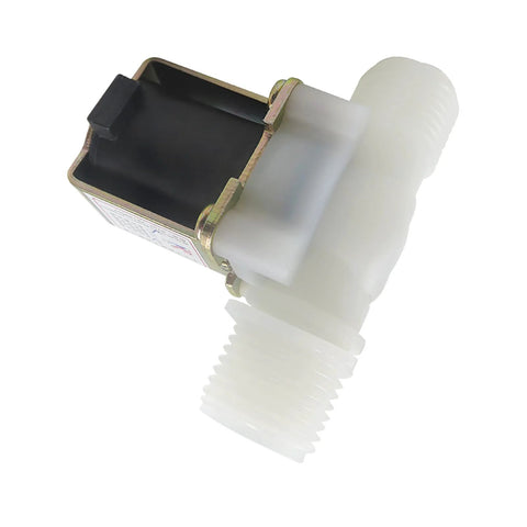 Top view of DC 12V 1/2 Inch Solenoid Valve NC Normally Closed Water Inlet Flow Switch, G1/2 thread, for appliances like dishwashers.