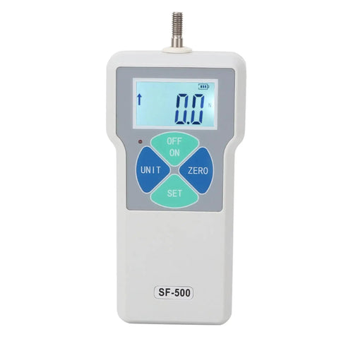500N Digital Force Gauge Push And Pull Tester With Built In Lithium Battery For Industrial QC Engineers Portable Gauge For Killer Push Pull Measurements In Manufacturing And Lab US Plug, front view