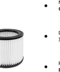 Replacement Filter Cartridge For 90398 And 9039800 Series Wet Dry Vacuums Type AA Small Cartridge Filter Fits Most Four Gallon And Smaller Vacuums Two Pack