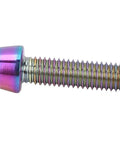 Titanium Alloy M5 x 18mm Bike Bolts, High Strength Anti Corrosion Hex Screws, 4 Pack for Stem, Seatpost, and Handlebar Fixing