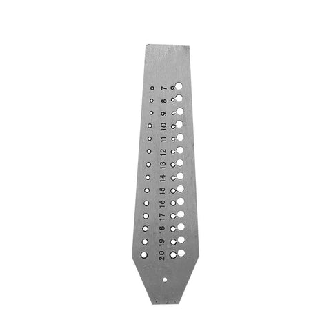 Top Shelf Tungsten Steel Screw Drilling Plate Kit With Rock Solid Thread Mold For Crafting Custom Earrings And Bracelets, drill plate with varied hole sizes.