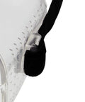 Flexible PVC Safety Goggles For Eye Protection With Clear Lens Direct Vent Unisex All Day Comfort Fit Adjustable Strap Soft Eye Shield OSHA Compliant And ANSI Z87.1 Certified For Industrial And DIY Use close-up of strap attachment