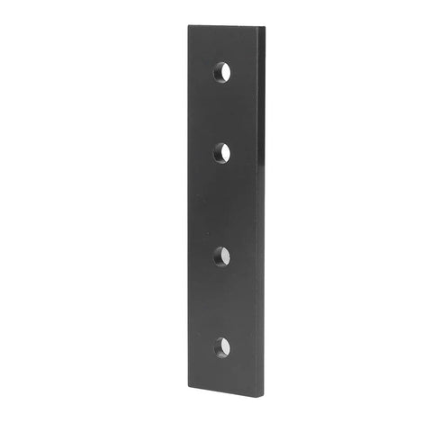 Heavy Duty Aluminum Flat Straight Brace Brackets 4 Hole Connecting Plates Beefed Up Two Pack for Furniture and Cabinet Repairs