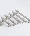 25 Pack 3 Inch Brushed Nickel Cabinet Pulls Satin Nickel Kitchen Drawer Handles Stainless Steel Dresser Hardware with T Bar Style