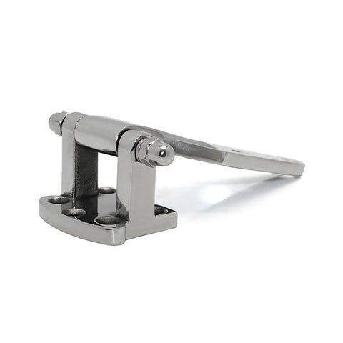 Industrial Heavy Duty Gate Hinge Crafted From Premium 304 Stainless Steel Runs Smoother Than Butter For Rock Solid Door Mounting, side view.
