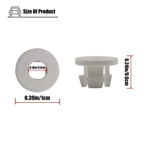 Five Piece Intake Manifold Runner Control Bushings Kit Fits Ford F150 1997 2006 E150 1997 2004 E250 1997 2002 Mustang 1999 2003 Freestar Replacement Clips Plug And Play Install Durable OEM Style, white 0.39in bushing size