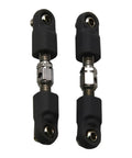 Two Pack Steering Linkage With Screws For Hyper Go MJX RC Trucks One Sixteenth And One Fourteenth Scale Upgrade Kit Fits H14BM H16BM H16PL 14210 14211 JC14EP JC16 Spare Parts 16431 14431 Durable RC Steering Hardware, two black adjustable metal linkages