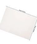 White sheet from 100 Sheets Moving Packing Paper Wrap For Fragile Items Precut Newsprint Sheets For Shipping Boxes Nonabrasive Shock Absorbing Packing Supplies For Office And Home Moving, measuring 54 cm by 39 cm.